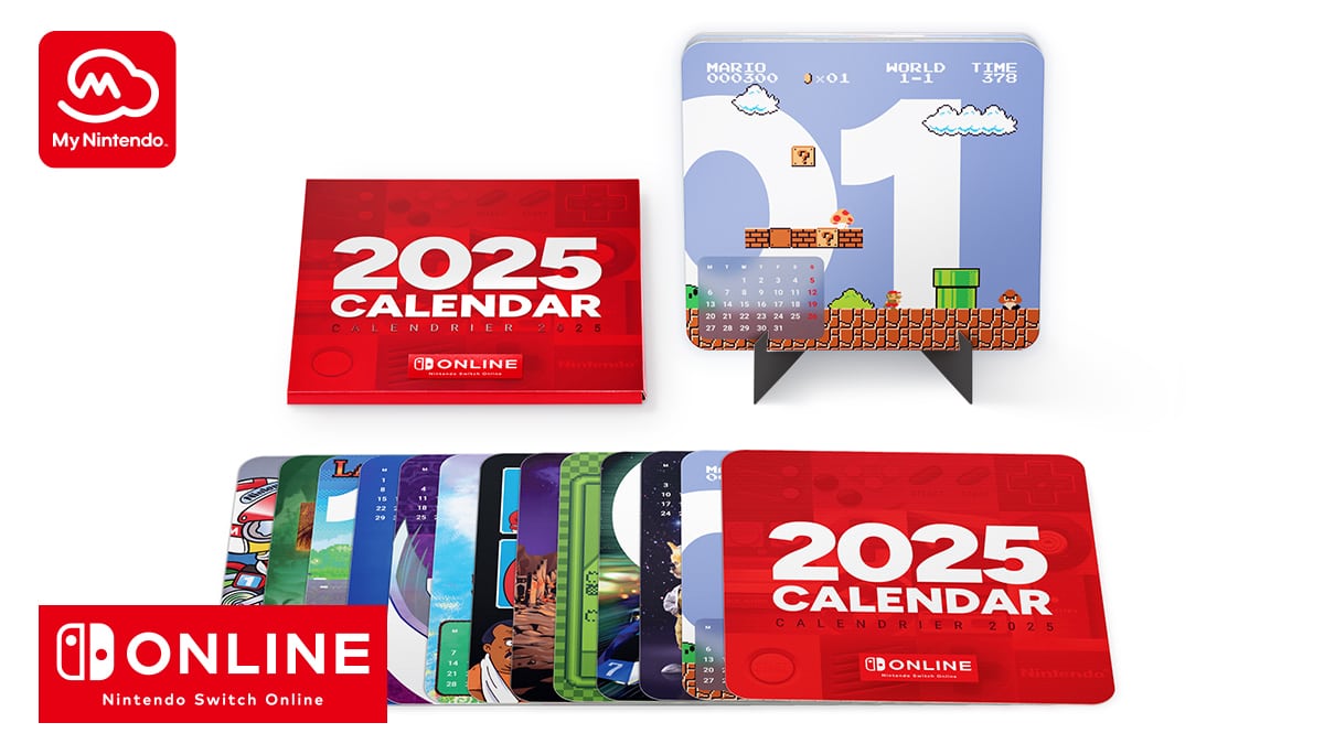 Nintendo Switch Online Calendar 2025 (for Nintendo Switch Online members only)